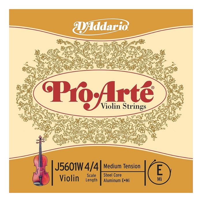 Отдельная струна D'Addario J5601W-4/4M Pro-Arte  Е/Ми для скрипки размером 4/4