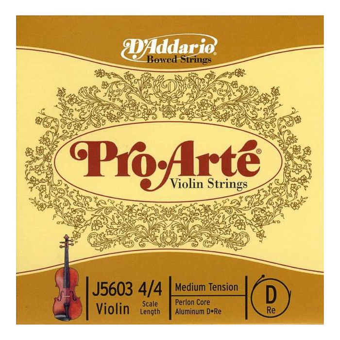 Отдельная струна D'Addario J5603-4/4M Pro-Arte  D (Ре) для скрипки размером 4/4