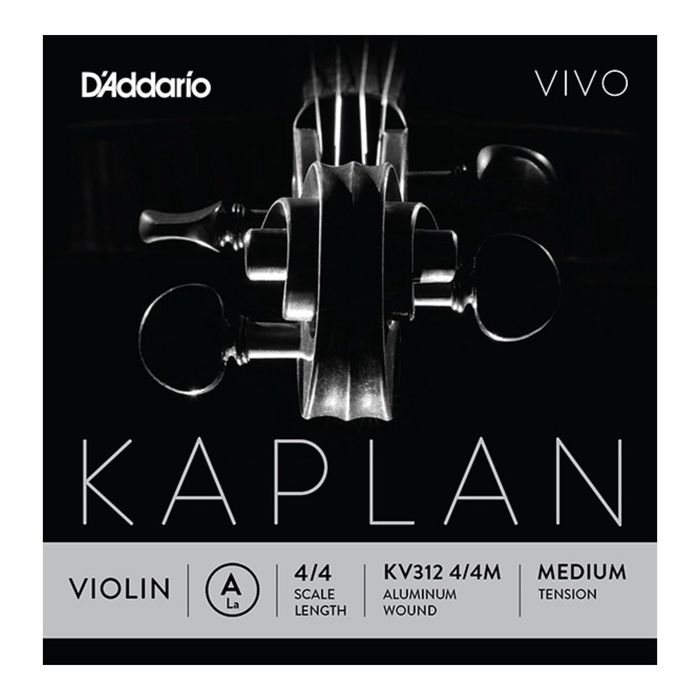 Отдельная струна D'Addario KV312-4/4M Kaplan Vivo  A/Ля для скрипки размером 4/4