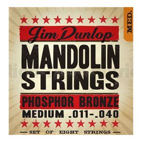 Комплект струн для мандолины Dunlop DMP1140 фосф.бронза, Medium, 11-40
