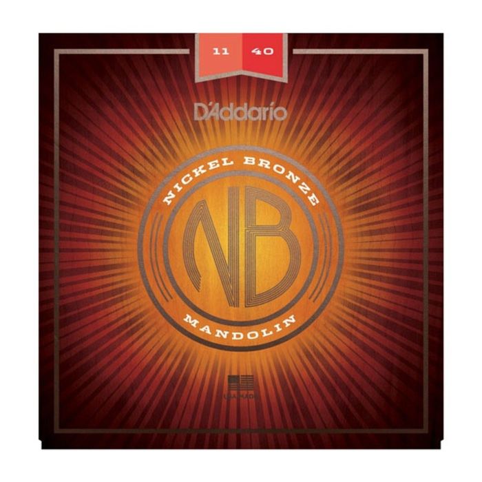 Струны для мандолины D'Addario NBM1140 Nickel Bronze  фосфорная бронза, Medium, 11-40