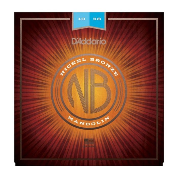 Струны для мандолины D'Addario NBM1038 Nickel Bronze  фосфорная бронза, Light, 10-38