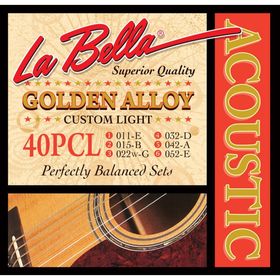 Комплект струн для акустической гитары La Bella 40PCL 11-52