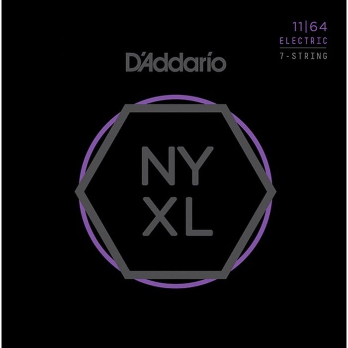 Струны для 7-струнной электрогитары D'Addario NYXL1164 NYXL  Medium, 11-64