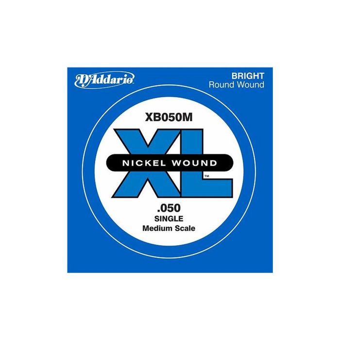 Отдельная струна для бас-гитары D'Addario XB050M Nickel Wound никелированная, 050