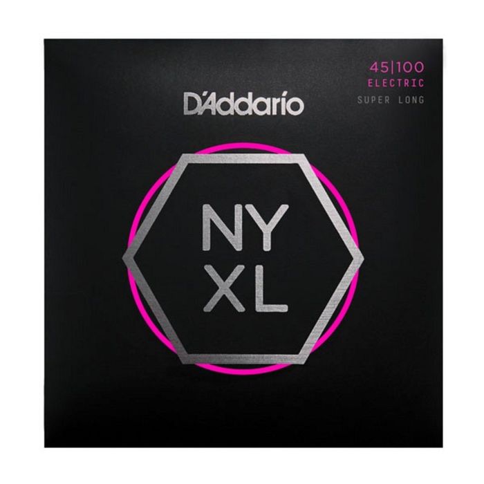 Струны для бас-гитары D'Addario NYXL45100SL NYXL  никел, Super Long, Regular Light, 45-100