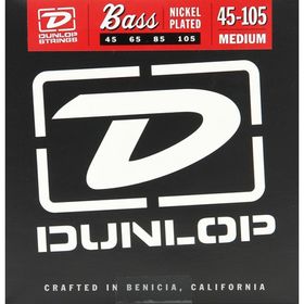 Комплект струн для бас-гитары Dunlop DBN45105  никелированные, Medium Light, 45-105