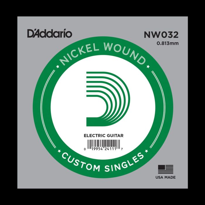 Отдельная струна D'Addario NW032 Nickel Wound  для электрогитары, .032,