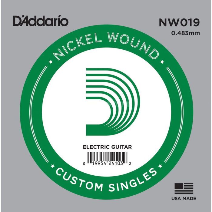 Отдельная струна D'Addario NW019 Nickel Wound  для электрогитары, .019,