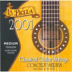 Струны для классической гитары La Bella 2001M 2001 Medium Tension