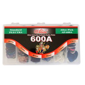 Коробка медиаторов Alice AP-600A  600шт, 6 толщин