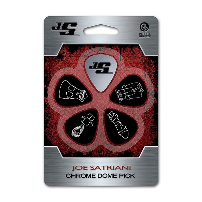 Медиаторы Planet Waves JSCD-01 Joe Satriani Chrome Dome  сталь