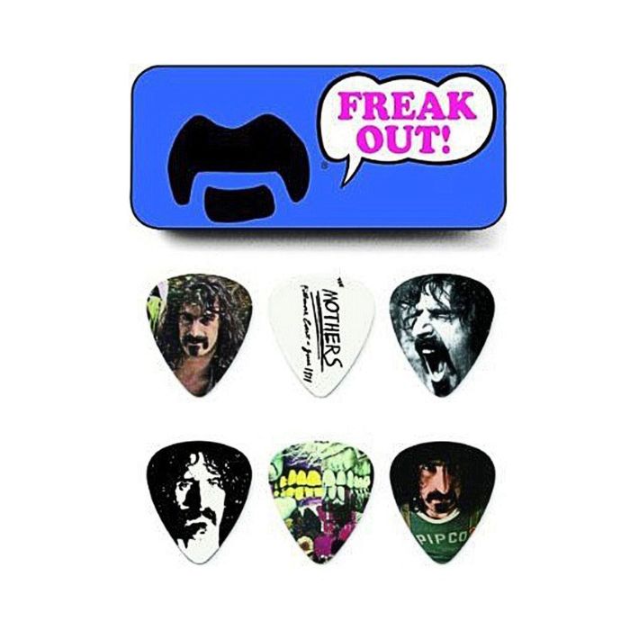 Медиаторы Dunlop ZAPPT02M Frank Zappa  6шт, средние, в синей коробочке