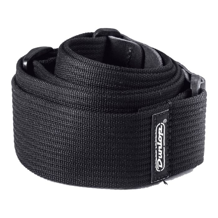 Ремень для гитары Dunlop D27-01BK Ribbed  хлопок, черный