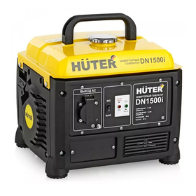 Инверторный генератор Huter DN1500i, 1.1/1.3 кВт, 4.2 л, 220 В, ручной старт