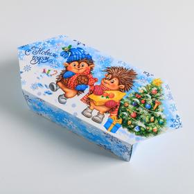 Сборная коробка‒конфета «Весёлого Нового года!», 14 × 22 × 8 см