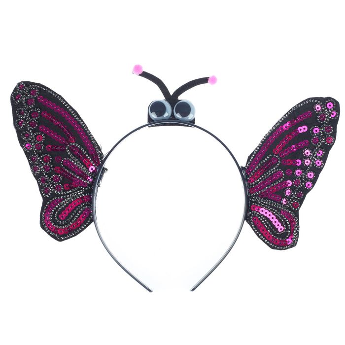 Карнавальный ободок «Бабочка», с глазками