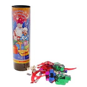Firecracker-turning "much Happiness!", 15 cm confetti + foil streamer