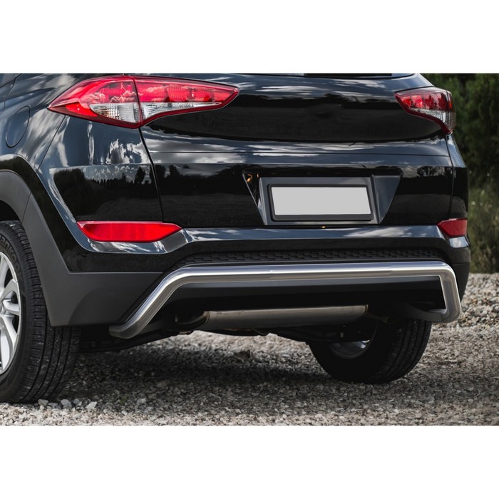 Защита заднего бампера Hyundai Tucson, d57 cкоба