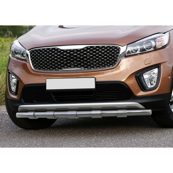 Защита переднего бампера Kia Sorento Prime, d57 усиленная