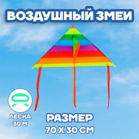 Воздушный змей «Цветные полоски», с леской в Донецке