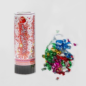 Firecracker spring "My heart for you!" (confetti, foil, streamers), 11 cm