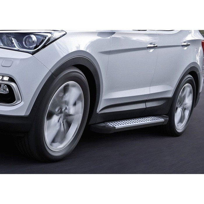 Пороги Bmw-Style Hyundai Santa Fe Premium 2015-, круг 180 см, 2 шт. D180AL.2305.2