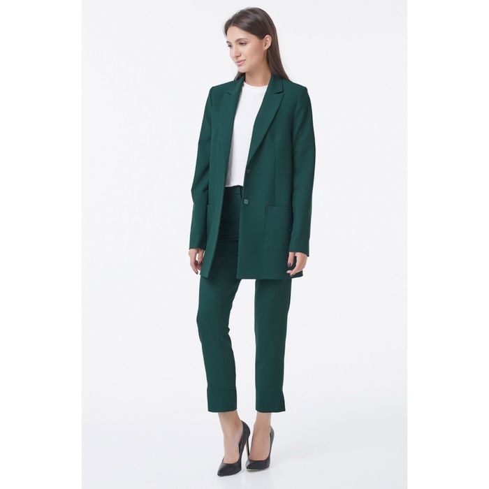 Женский темно зеленый пиджак