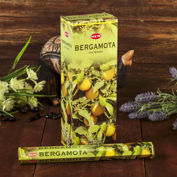 Благовония &quot;HEM&quot; 20 палочек угольные bergamot