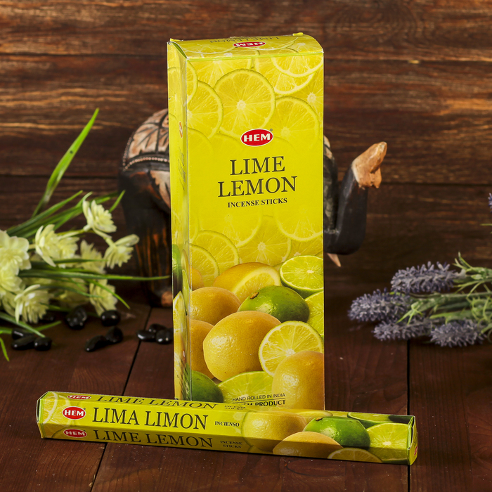 Благовония &quot;HEM&quot; 20 палочек угольные lime lemon