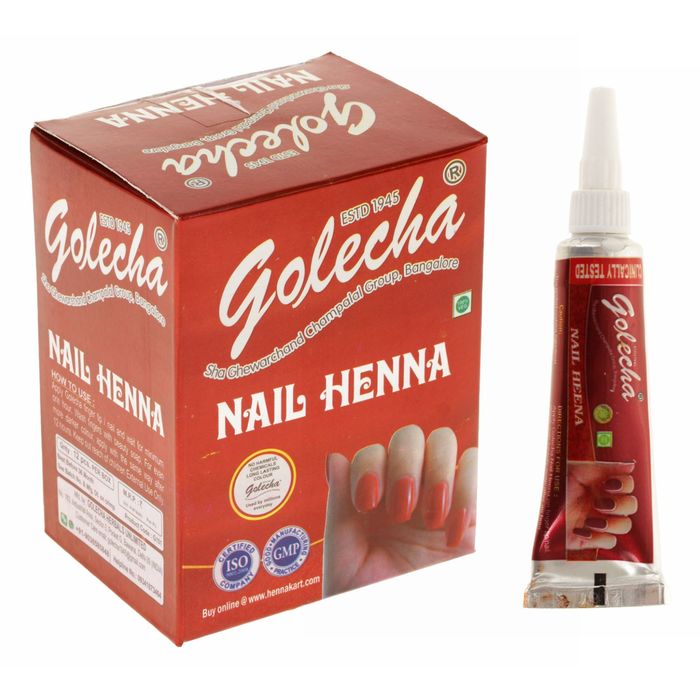 Хна для ногтей Golecha Nail Maroon тёмно-бордовый, туба, 11 г