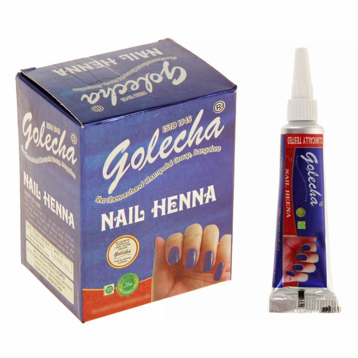 Хна для ногтей Golecha Nail Blue синий, туба, 11 г