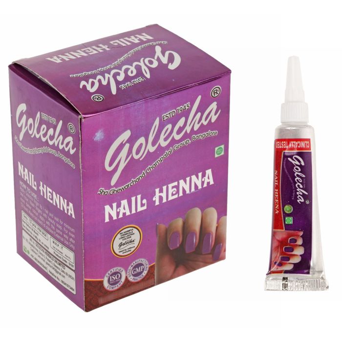 Хна для ногтей Golecha Nail Purple фиолетовый, туба, 11 г