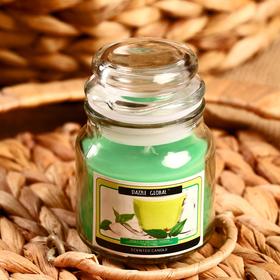 Свеча в банке "Зелёный чай и фруктовая страсть" 100 гр (вес брутто 247 г) 6х9х9 см