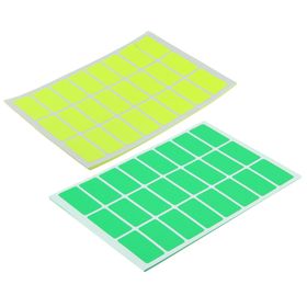 Set of 10 sheets of self-adhesive labels 32*16mm 24pcs on 1 sheet fluorescent MIX