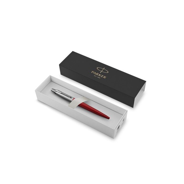 Ручка шариковая Parker Jotter Core Kensington Red CT M, корпус красный глянцевый/ хром, синие чернила (1953187)