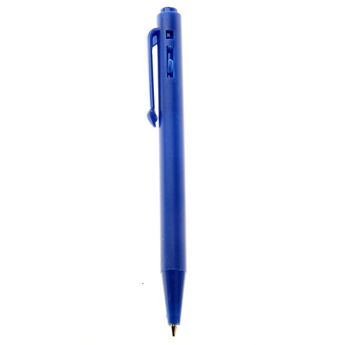 Ручка шариковая автоматическая под нанесение МИНИ, корпус синий, стержень синий