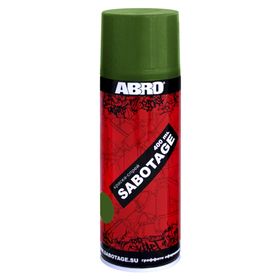 Краска-спрей ABRO SABOTAGE 12 травяная зелень, 400 мл SPG-012