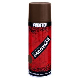 Краска-спрей ABRO SABOTAGE 141 черно-коричневый, 400 мл SPG-141
