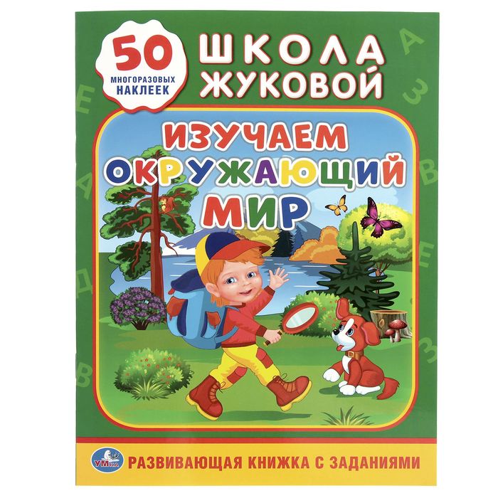 Многоразовые наклейки А4 &quot;Изучаем окружающий мир&quot;, активити + 50 наклеек