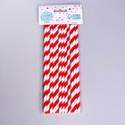 Tube cocktail Spiral ' (set of 12 PCs) color red-white