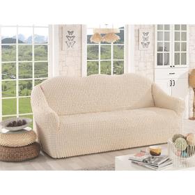 Чехол для трёхместного дивана Karna, без юбки, цвет натуральный