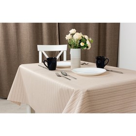 Клеёнка столовая Jacquard «Отос», 140 см, рулон 20 пог. м., цвет бежевый