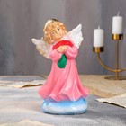 Статуэтка "Ангел с букетом", гипс, 25 см, микс - фото 6581666