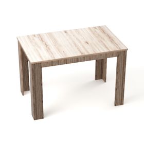 Обеденный стол «Детройт», нераскладной, 1200 × 800 × 750 мм, дуб сакраменто светлый/тёмный