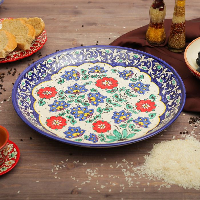 Большое блюдо. Kosova посуда. Лаган посуда. Лаган посуда керамическая. Kosova Турция посуда.