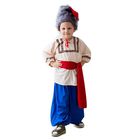 Карнавальный костюм "Казак", шапка, рубаха, пояс, шаровары, 5-7 лет, рост 122-134 см - фото 904360