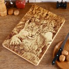 Доска «Рысь», большая, прямоугольная, 23 × 35 см Доска «Рысь», большая, прямоугольная, 23 × 35 см