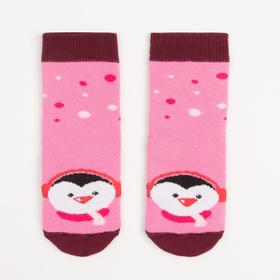 Носки детские махровые, цвет розовый, размер 14-16 (2 шт)