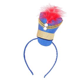 Carnival headband "hussars", two colors blue, white